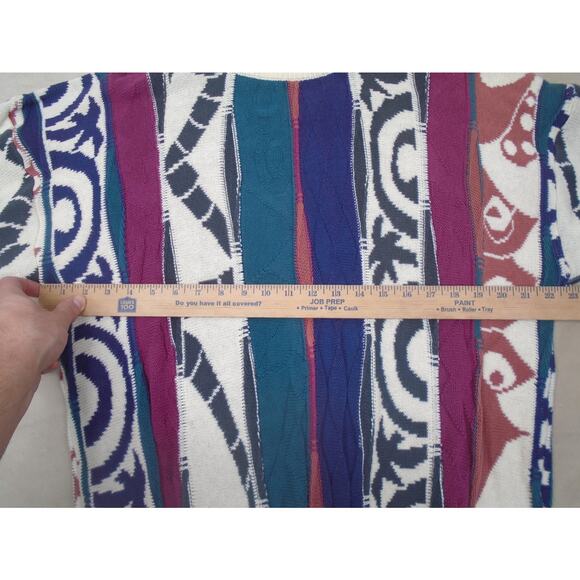 Coogi Style 3D Crewneck Sweater Sz Large Men’s Vintage Hip Hop American Priority - Picture 5 of 12